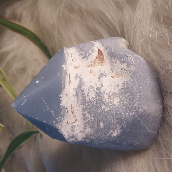Crystal Healing Angelite Freeform Metaphysical Properties - Picture 1 of 2